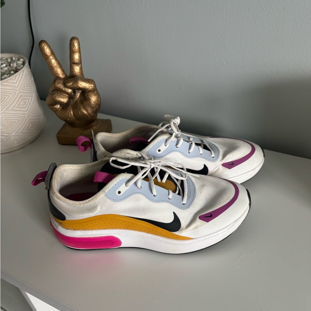 Nike Women's Sneakers - White, Yellow, Pink, Black